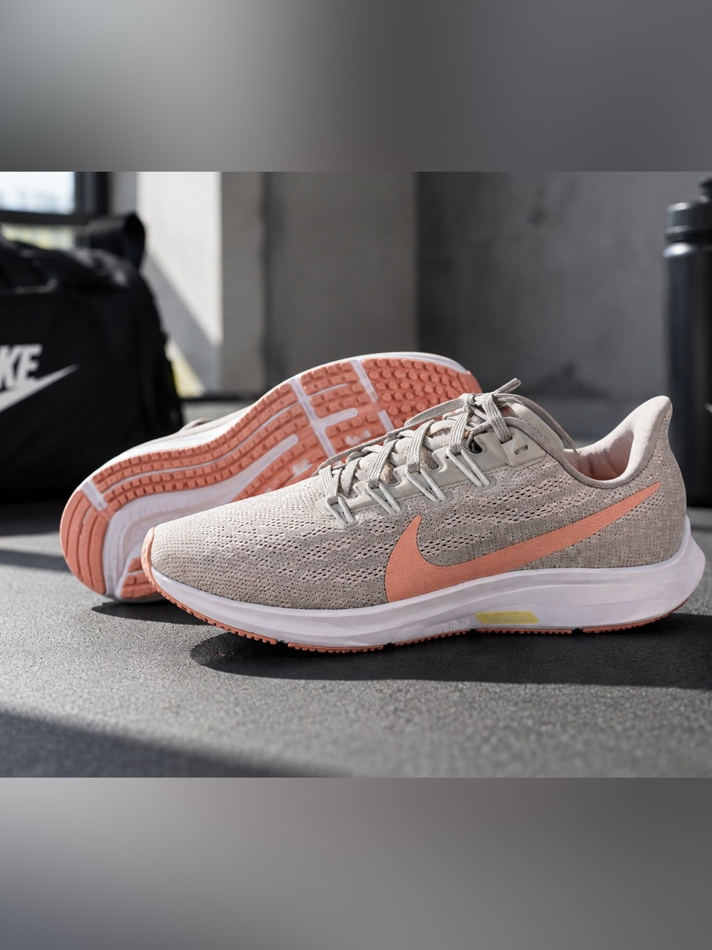 Nike Air‎ Pegasus 36 Gray/Pink/Peach Sz 10 Style # AQ2210-200